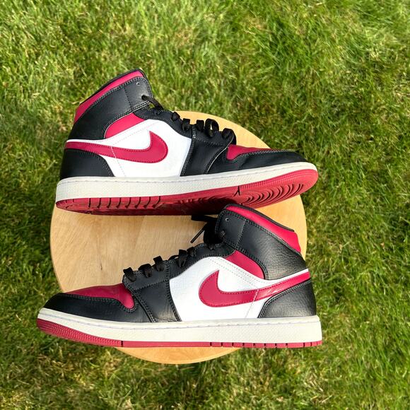 Nike Air Jordan 1 Mid Noble Red Men\'s Shoes - Size 10 - Ships Now main image 8